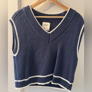 Abercrombie & Fitch Dark Blue Knit Vest
